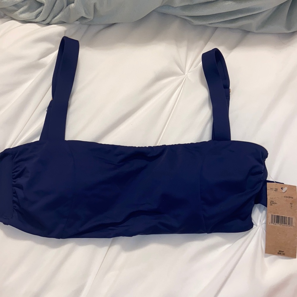 navy bikini top M